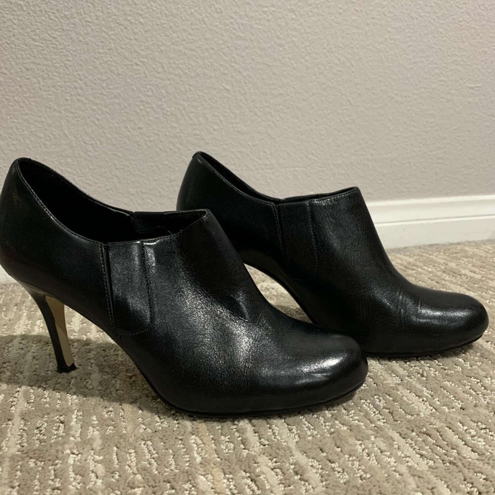 Cole Haan Black Leather Booties